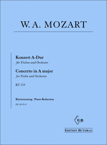 Cover - Mozart, Concerto No. 5 in A major (KV219)
